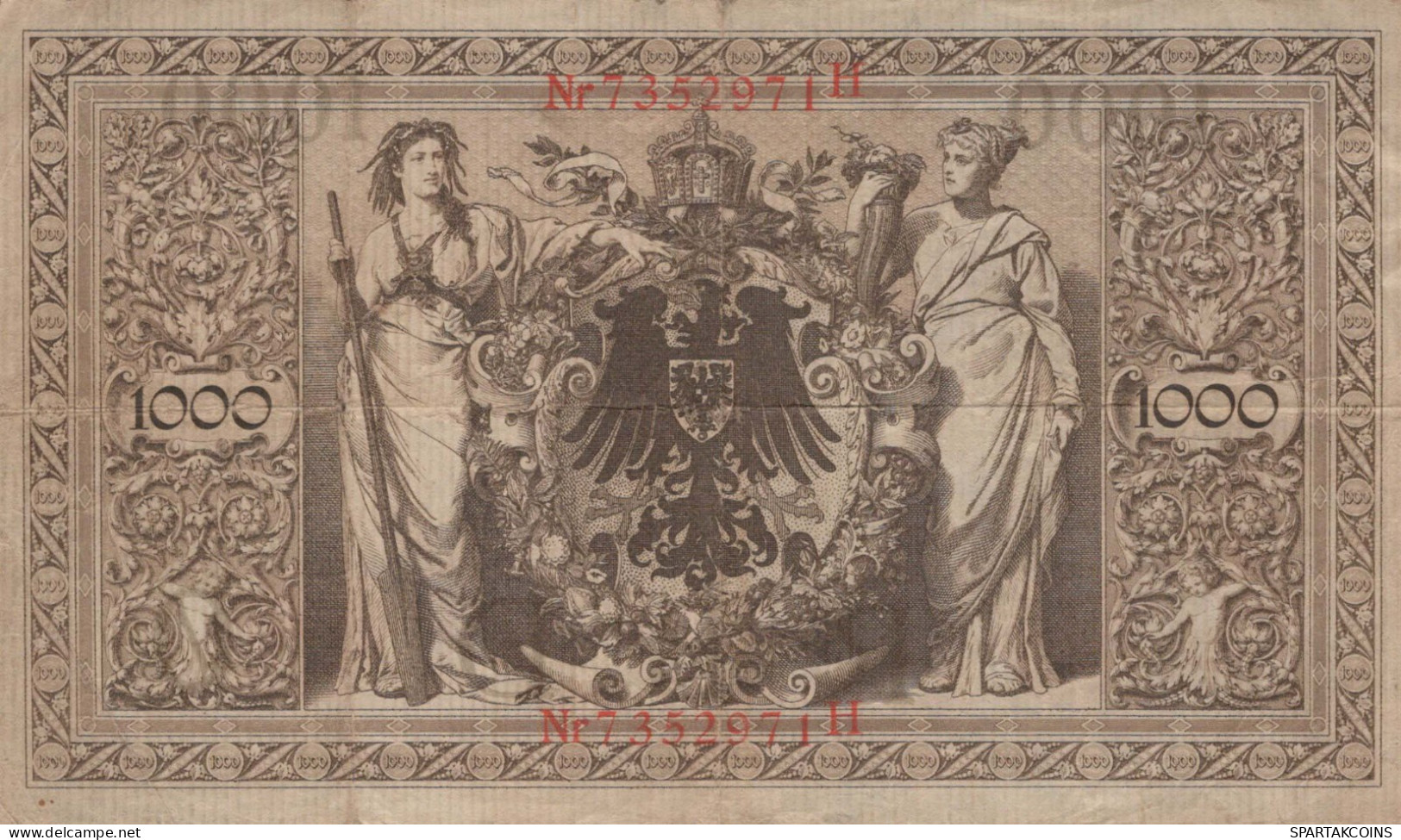 1000 MARK 1910 DEUTSCHLAND Papiergeld Banknote #PL278 - [11] Local Banknote Issues