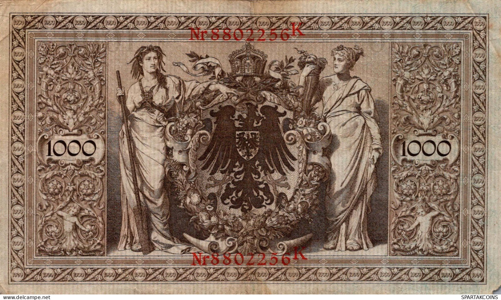 1000 MARK 1910 DEUTSCHLAND Papiergeld Banknote #PL277 - Lokale Ausgaben