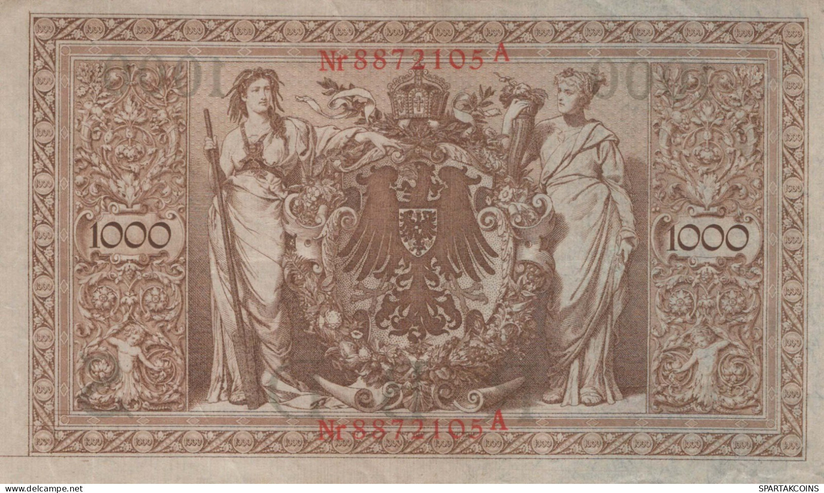 1000 MARK 1910 DEUTSCHLAND Papiergeld Banknote #PL280 - [11] Lokale Uitgaven