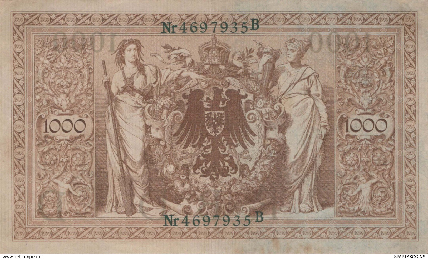 1000 MARK 1910 DEUTSCHLAND Papiergeld Banknote #PL274 - [11] Local Banknote Issues