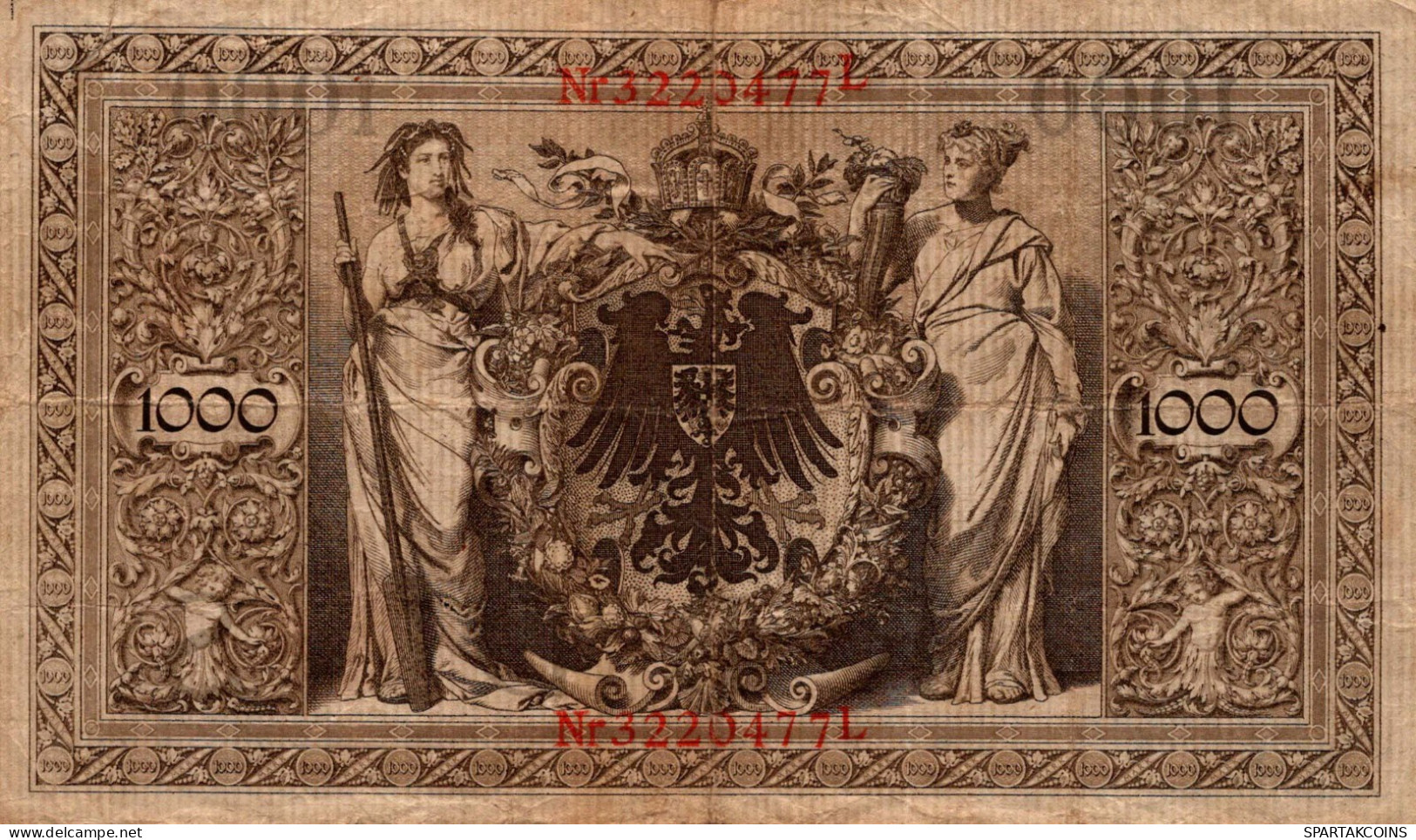 1000 MARK 1910 DEUTSCHLAND Papiergeld Banknote #PL273 - [11] Lokale Uitgaven