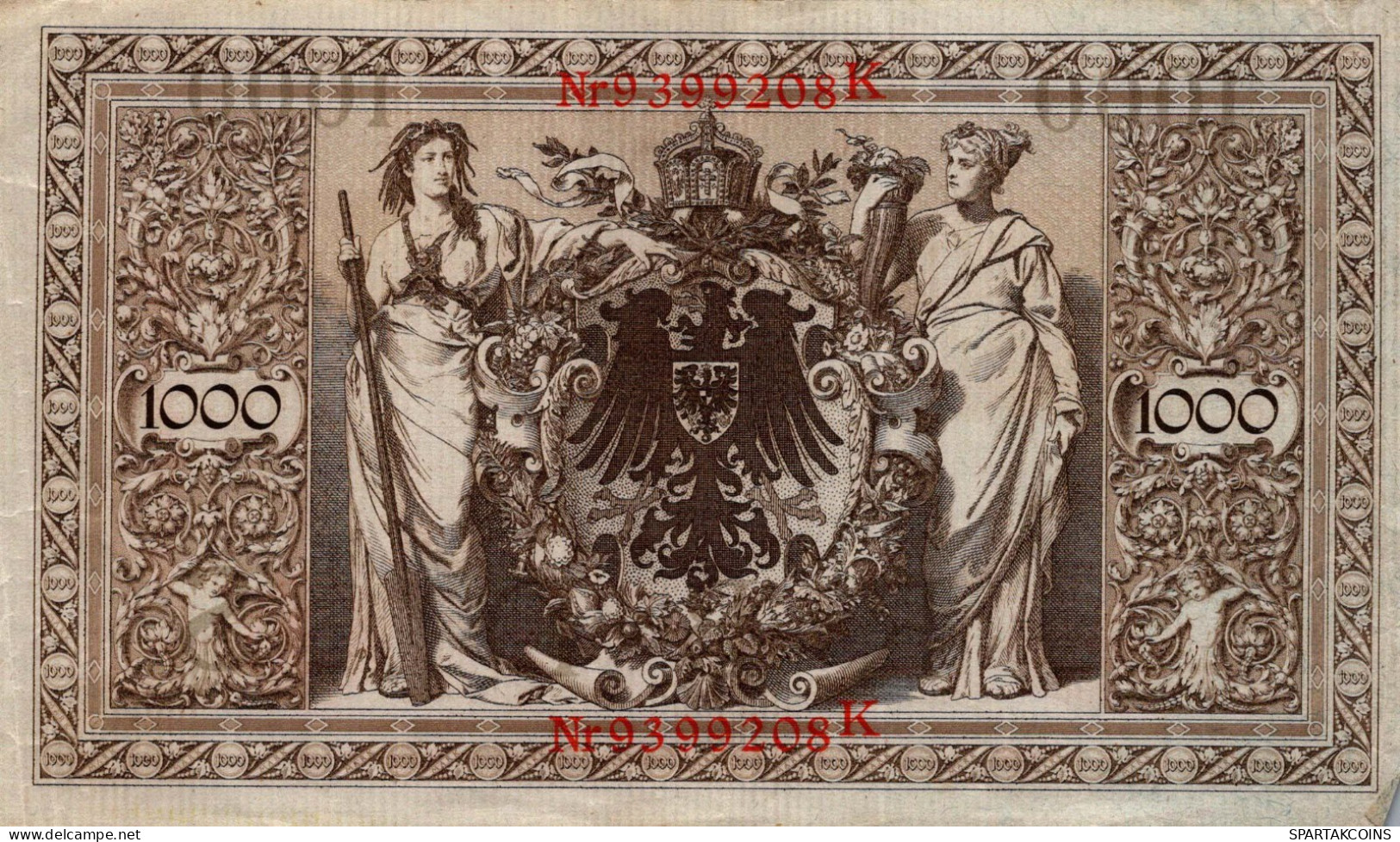 1000 MARK 1910 DEUTSCHLAND Papiergeld Banknote #PL271 - [11] Lokale Uitgaven