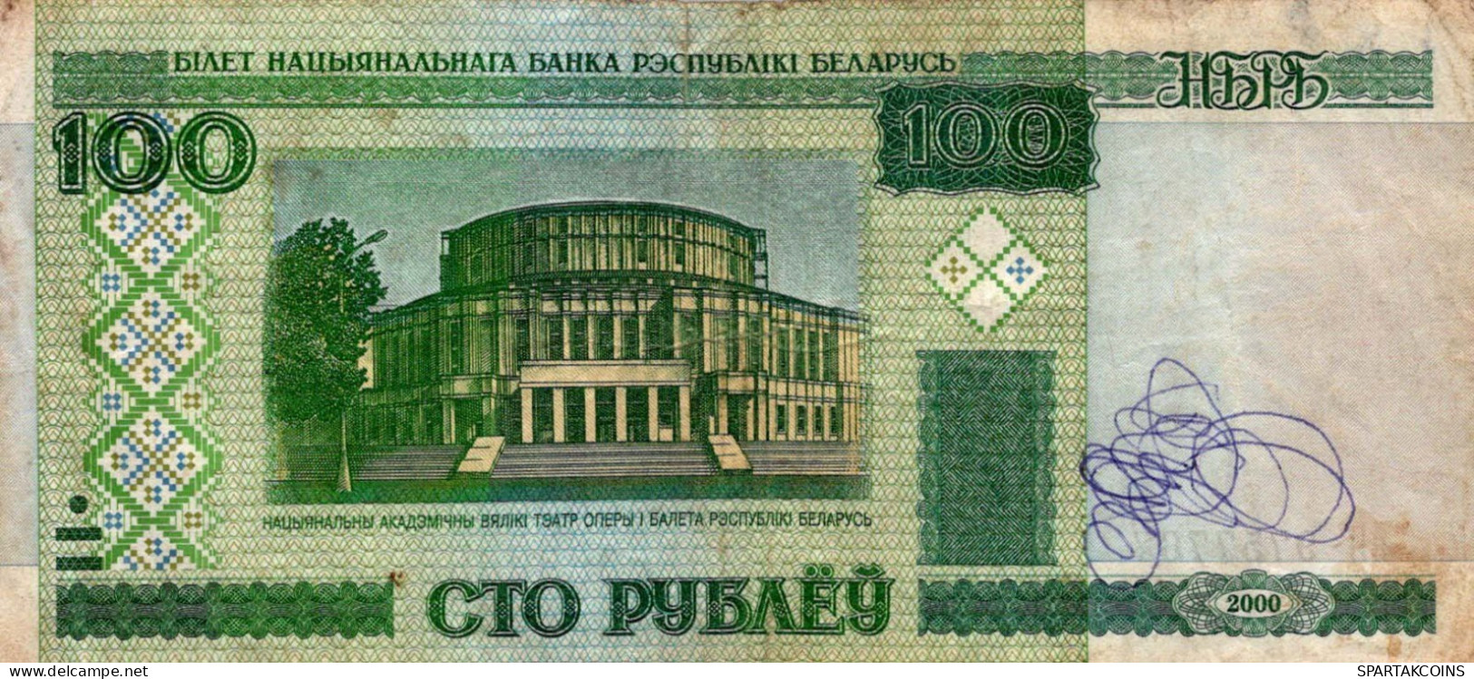 100 RUBLES 2000 BELARUS Papiergeld Banknote #PK617 - Lokale Ausgaben