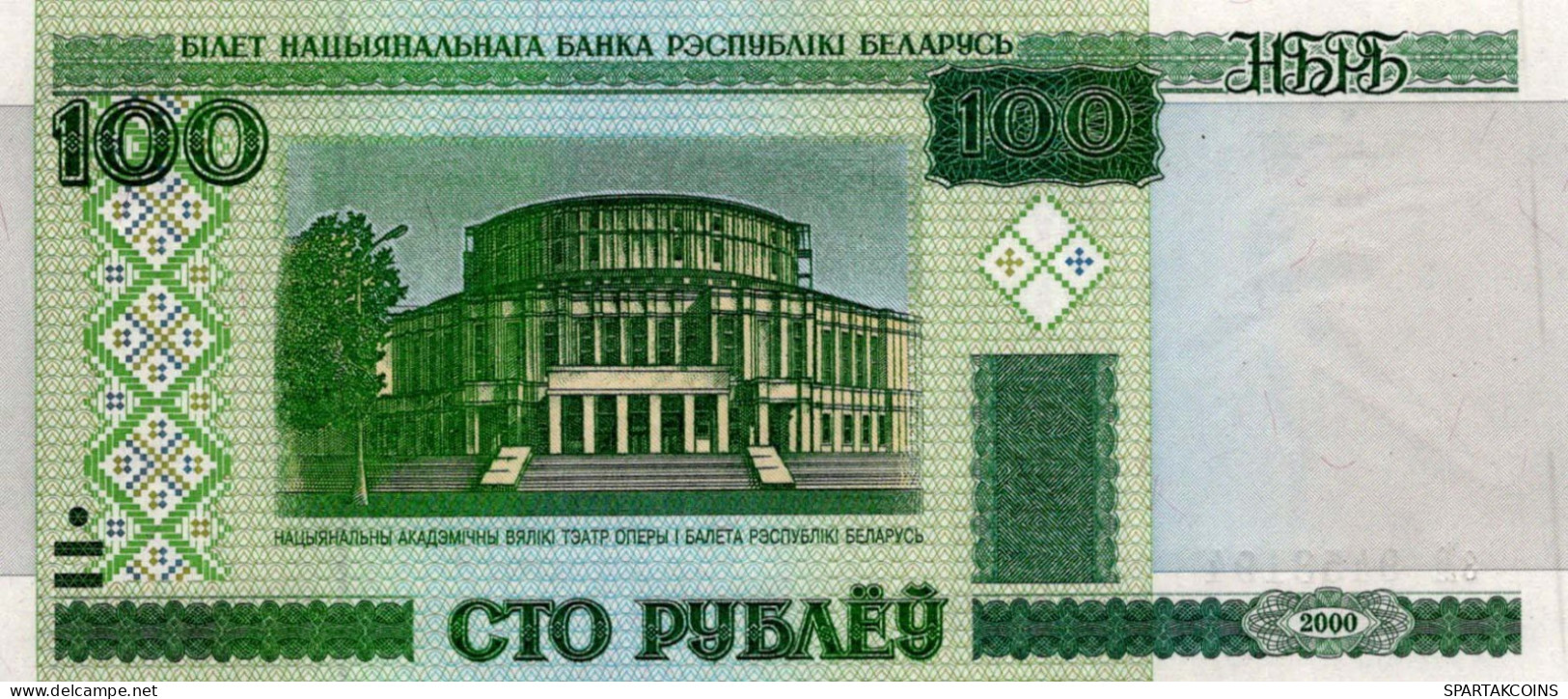 100 RUBLES 2000 BELARUS Papiergeld Banknote #PJ307 - [11] Local Banknote Issues