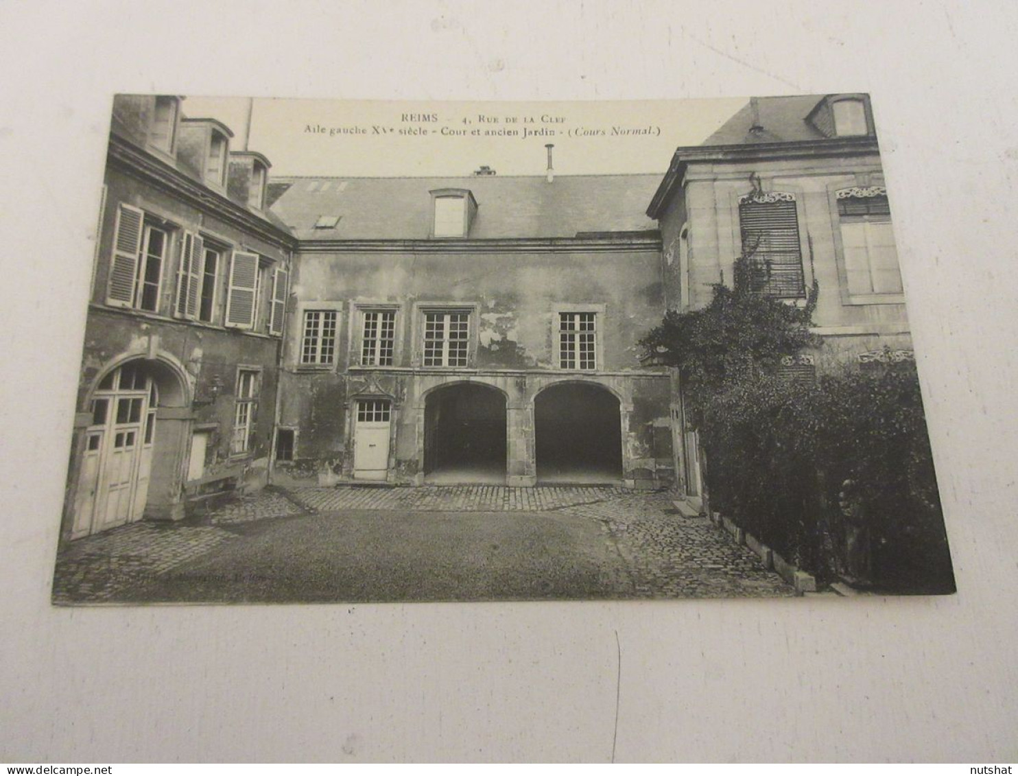 CP CARTE POSTALE MARNE REIMS 4 RUE De La CLEF AILE GAUCHE COUR JARDIN - Reims