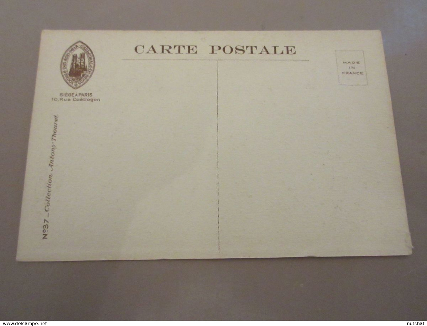 CP CARTE POSTALE MARNE 37 CATHEDRALE De REIMS La GRANDE NEF Avec TROUS D'OBUS    - Reims