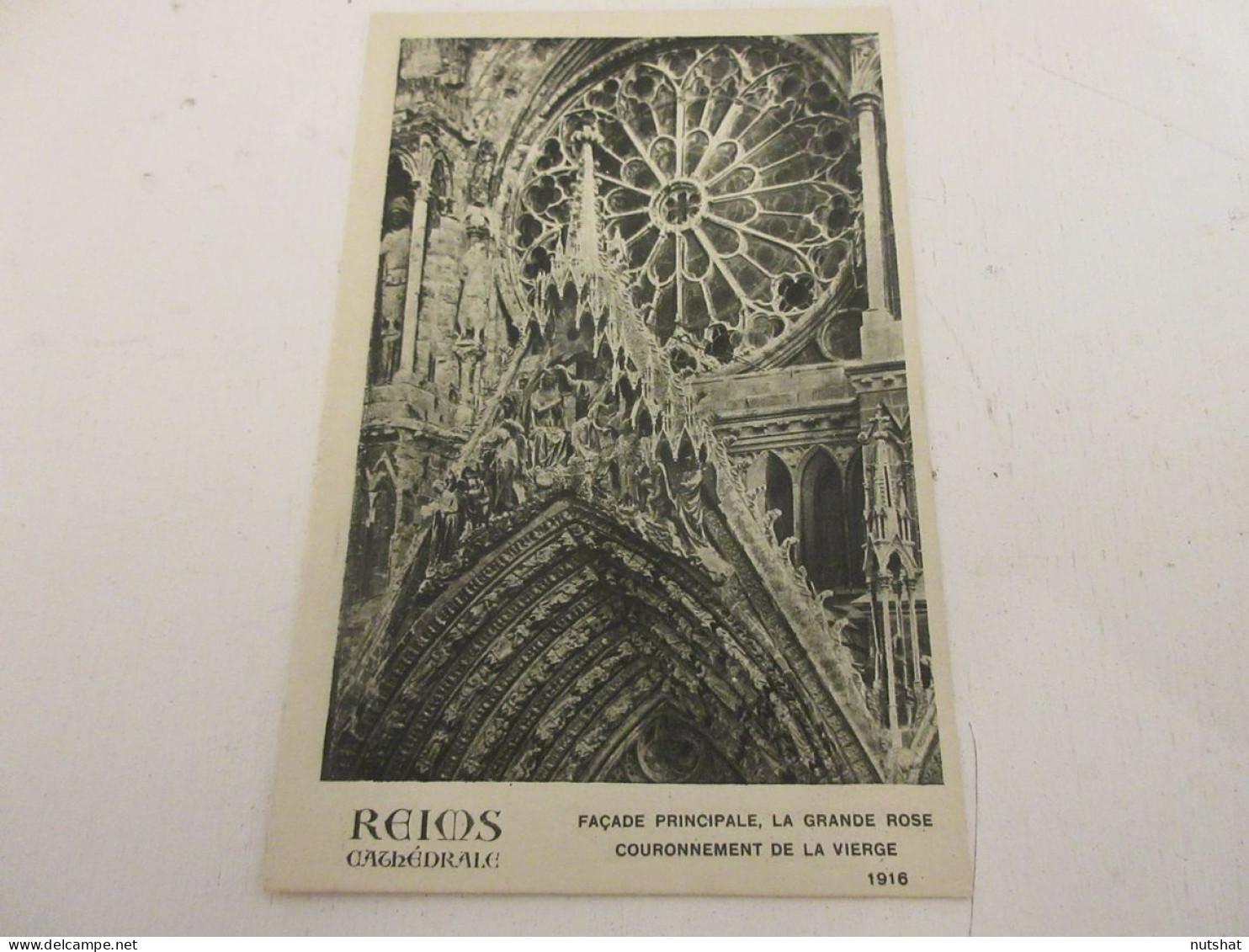 CP CARTE POSTALE MARNE 29 CATHEDRALE De REIMS FACADE COURONNEMENT De La VIERGE   - Reims