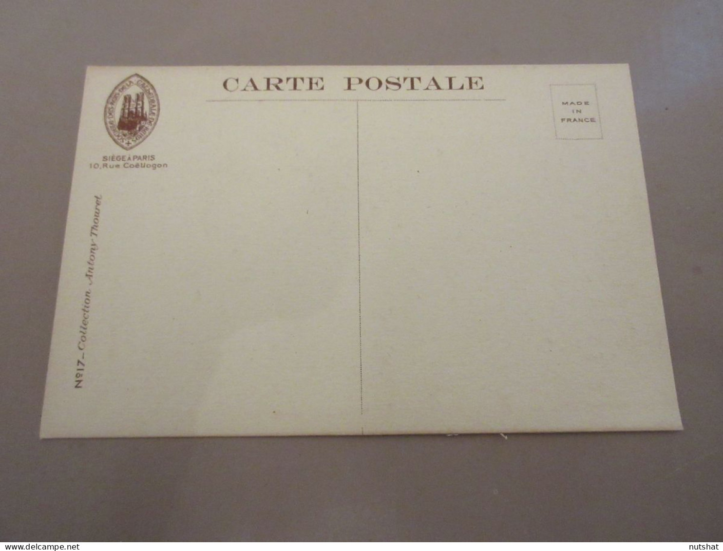 CP CARTE POSTALE MARNE 17 CATHEDRALE De REIMS COTE OUEST ROSE NORD STATUE D'EVE  - Reims