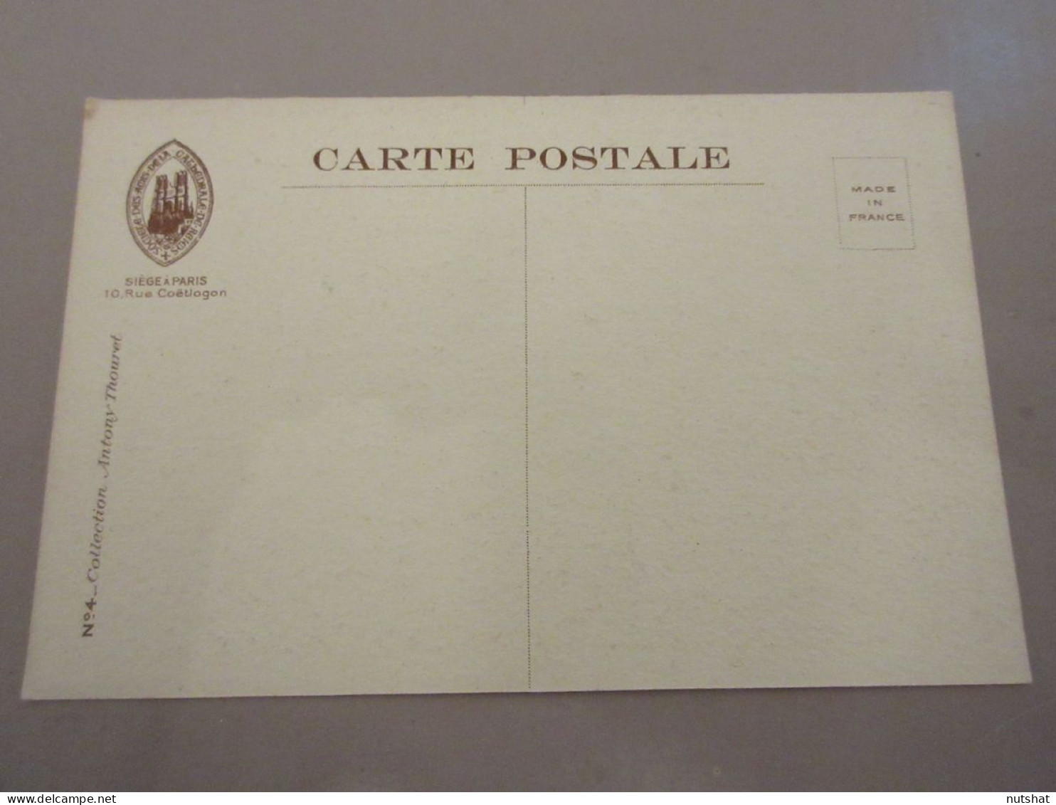 CP CARTE POSTALE MARNE 04 CATHEDRALE De REIMS REVERS Du PORCHE LATERAL SUD       - Reims