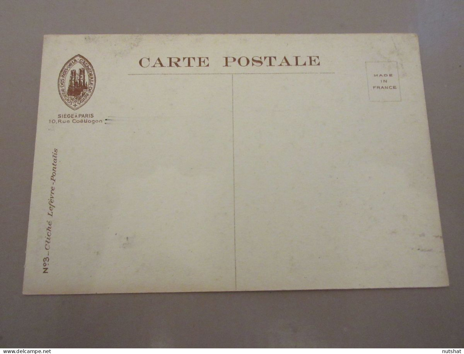 CP CARTE POSTALE MARNE 03 CATHEDRALE De REIMS PORTAIL SAINT SIXTE DETAIL TYMPAN  - Reims