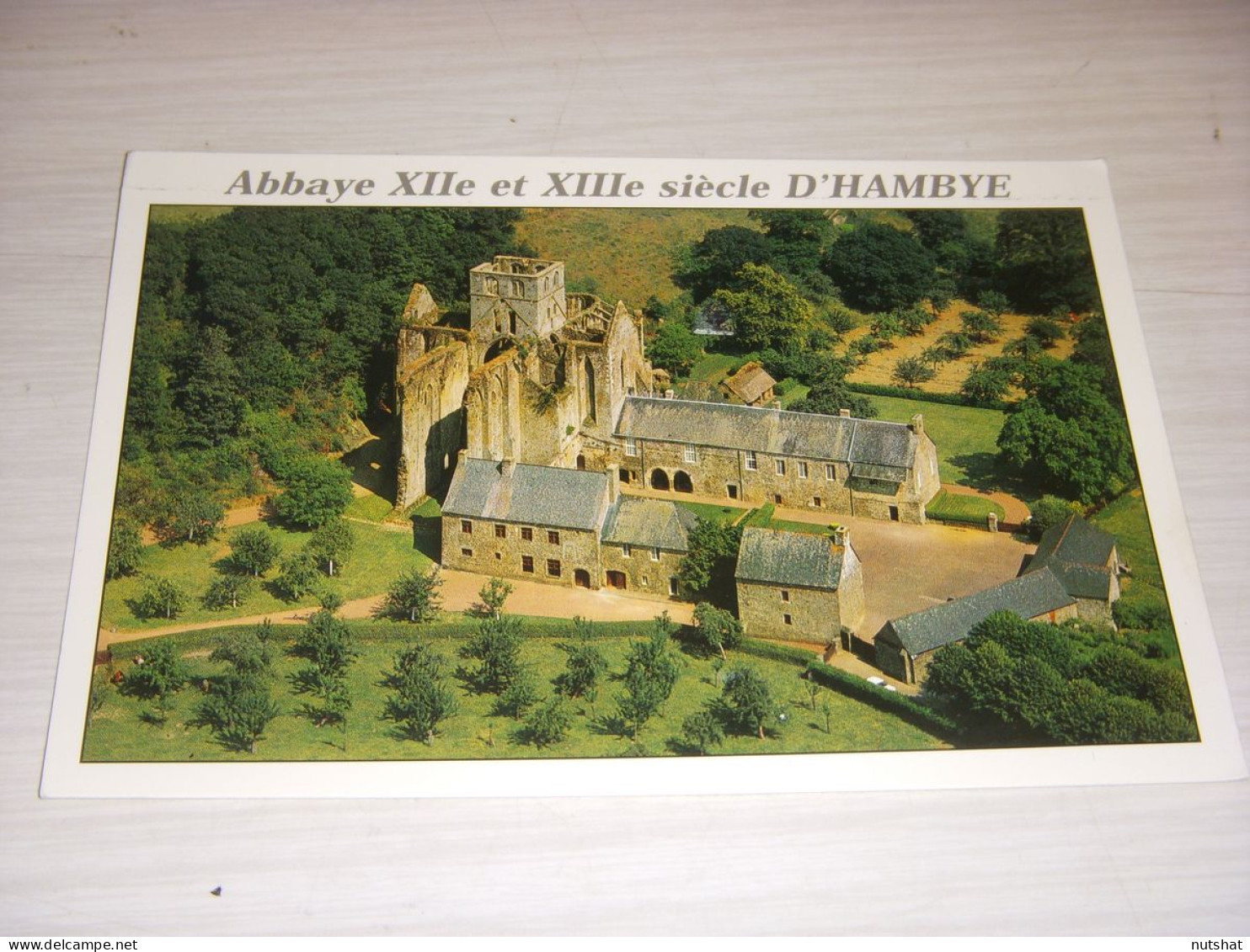 CP CARTE POSTALE MANCHE ABBAYE XII Et XIIeme HAMBYE - ECRITE Et TIMBREE - Autres & Non Classés