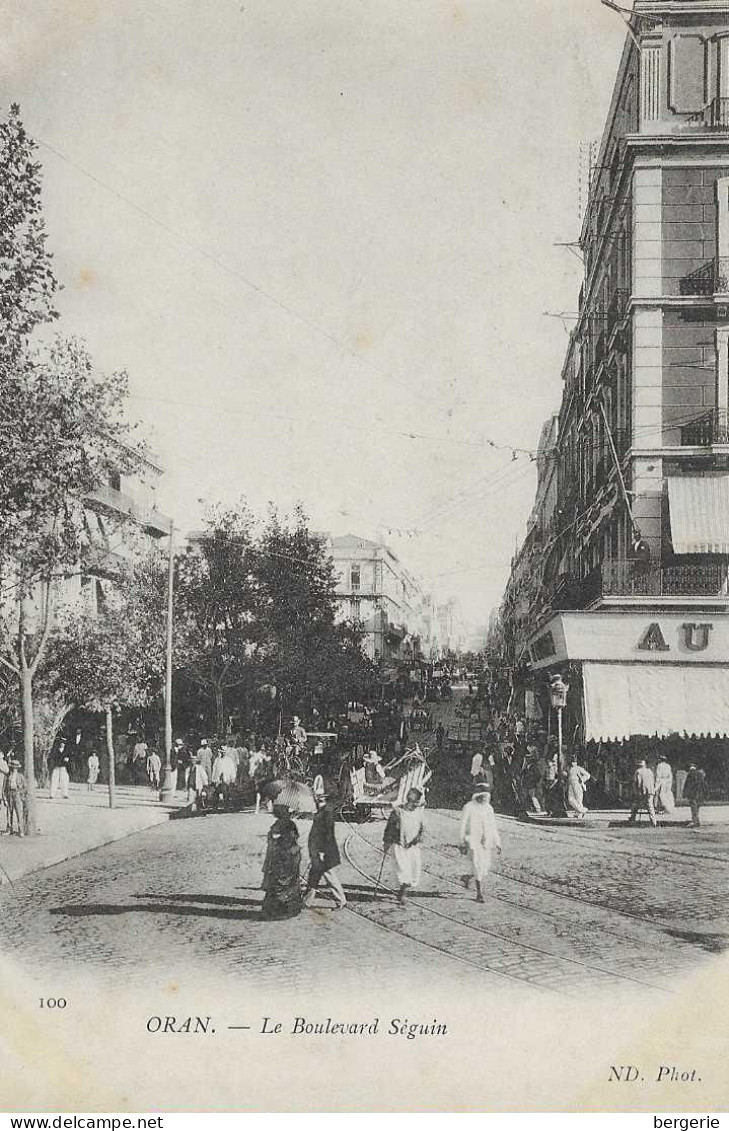 E/ 01        -   Algérie    -  Oran    Le Boulevard Séguin - Oran