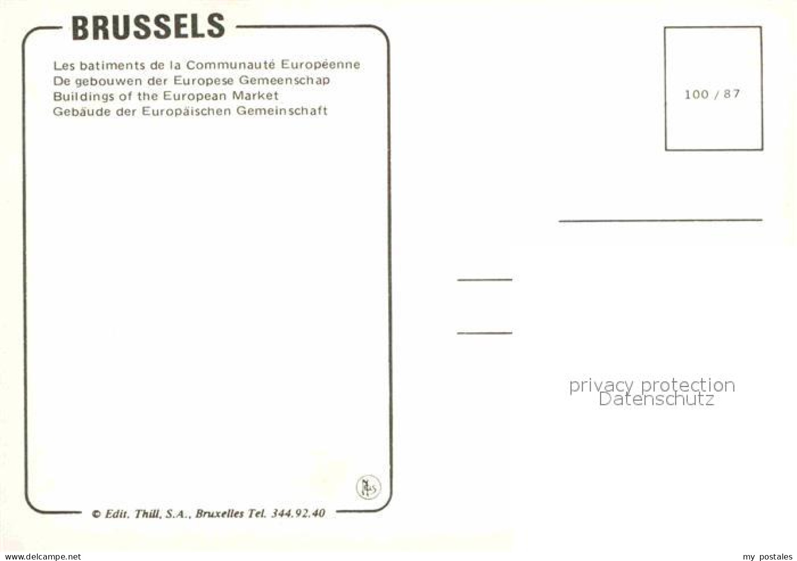 72719693 Brussels Les Batiments De La Communauté Européenne Europaparlament Flie - Altri & Non Classificati