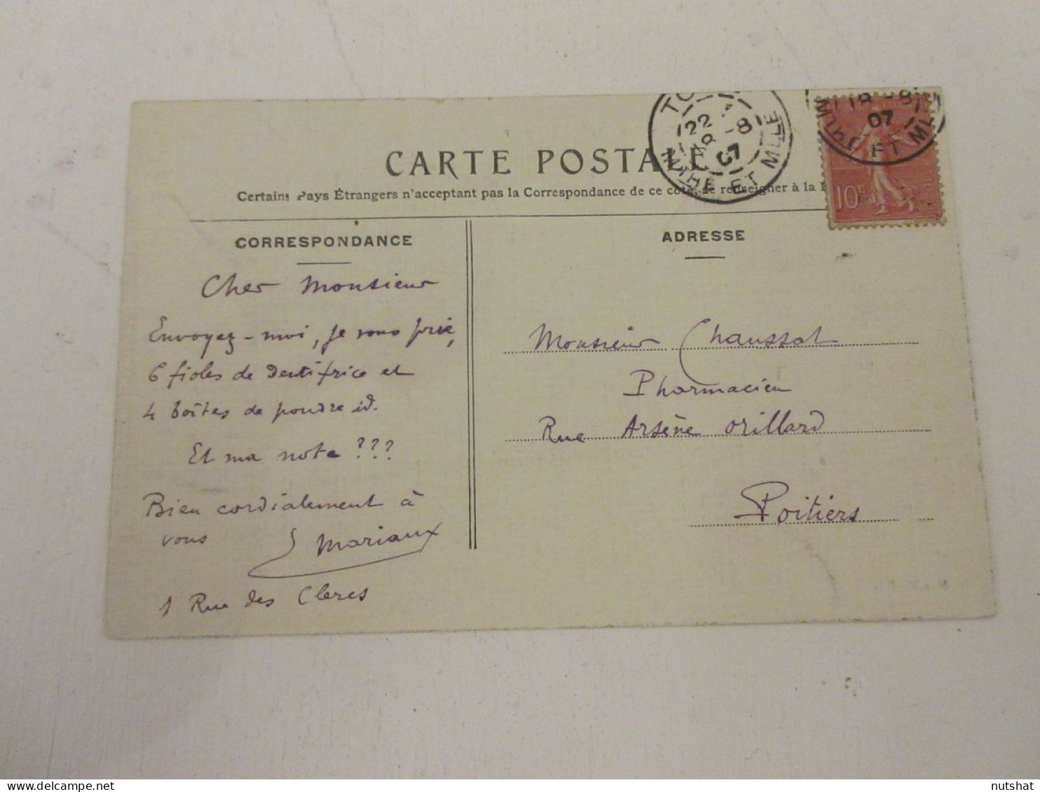 CP CARTE POSTALE LANDES DAX Le CASINO Et Les RIVES De L'ADOUR - Ecrite En 1907  - Dax