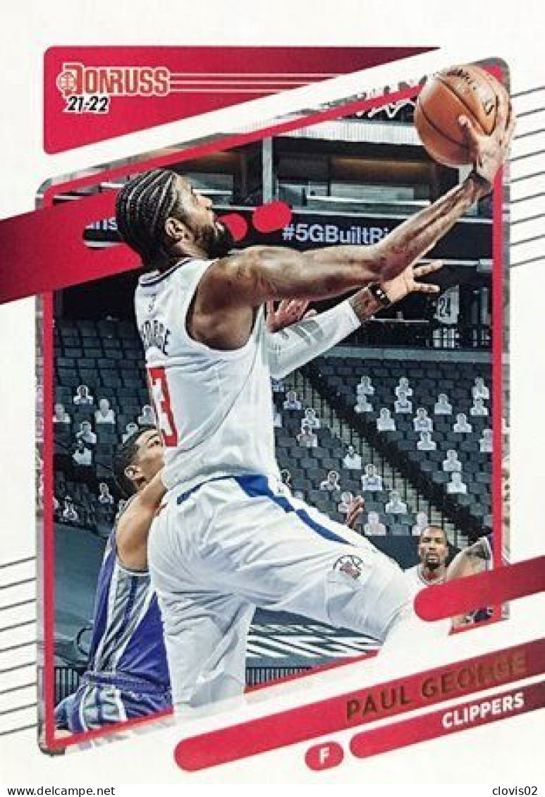 32 Paul George - Los Angeles Clippers - Carte Panini NBA Donruss 2021-2022 - Sonstige & Ohne Zuordnung