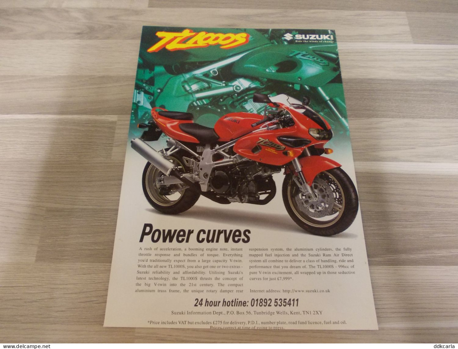 Reclame Advertentie Uit Oud Tijdschrift 1996 - Suzuki TL1000S - Publicités