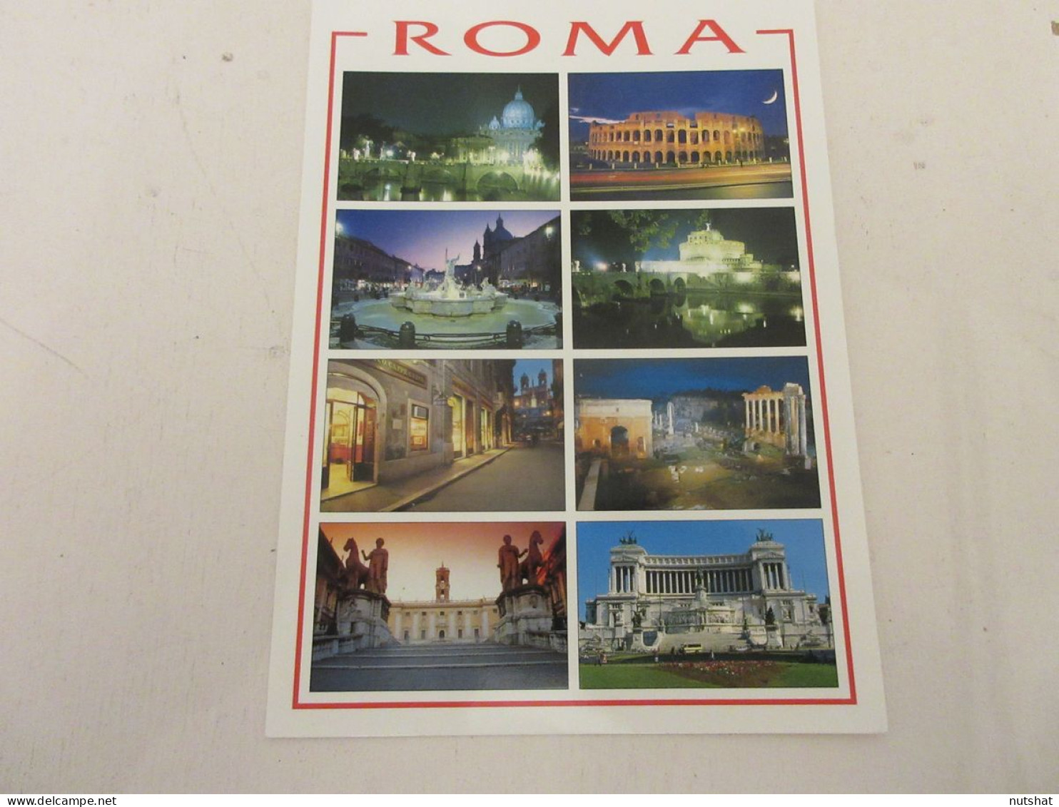 CP CARTE POSTALE ITALIE ROME VUES DIVERSES - Ecrite - Format 15x12cm - Autres Monuments, édifices