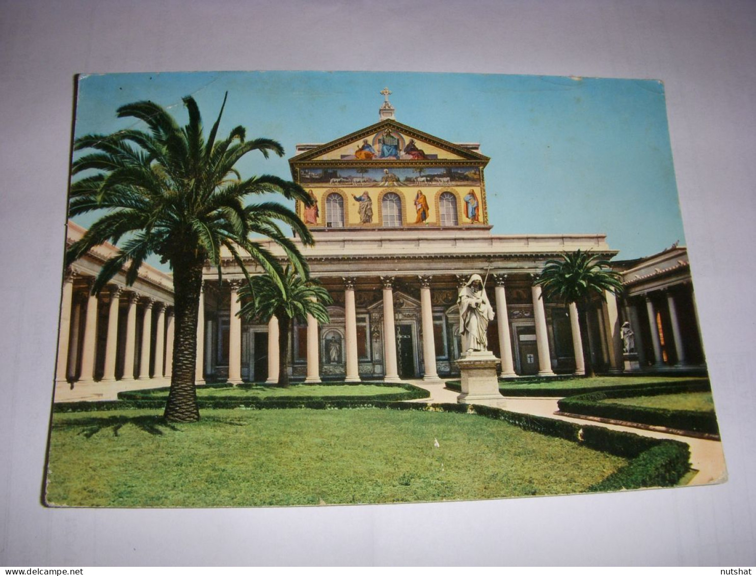 CP CARTE POSTALE ITALIE ROME BASILIQUE St PAUL - ECRITE - Churches