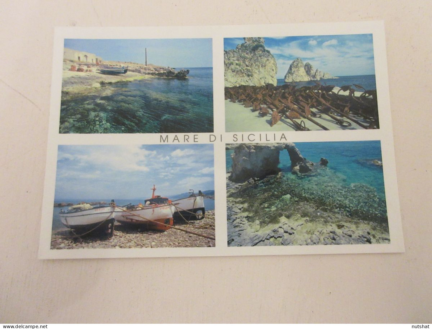 CP CARTE POSTALE ITALIE SICILE La MER VUES DIVERSES - Ecrite - Autres & Non Classés