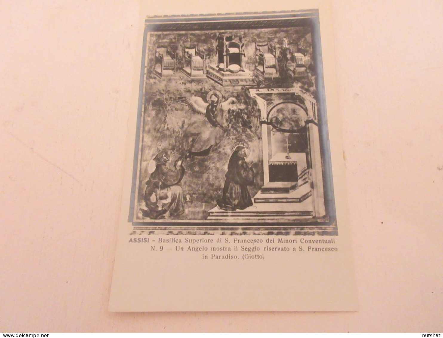 CP CARTE POSTALE ITALIE OMBRIE ASSISE 09 GIOTTO UN ANGE MONTRE SIEGE St FRANCOIS - Andere & Zonder Classificatie