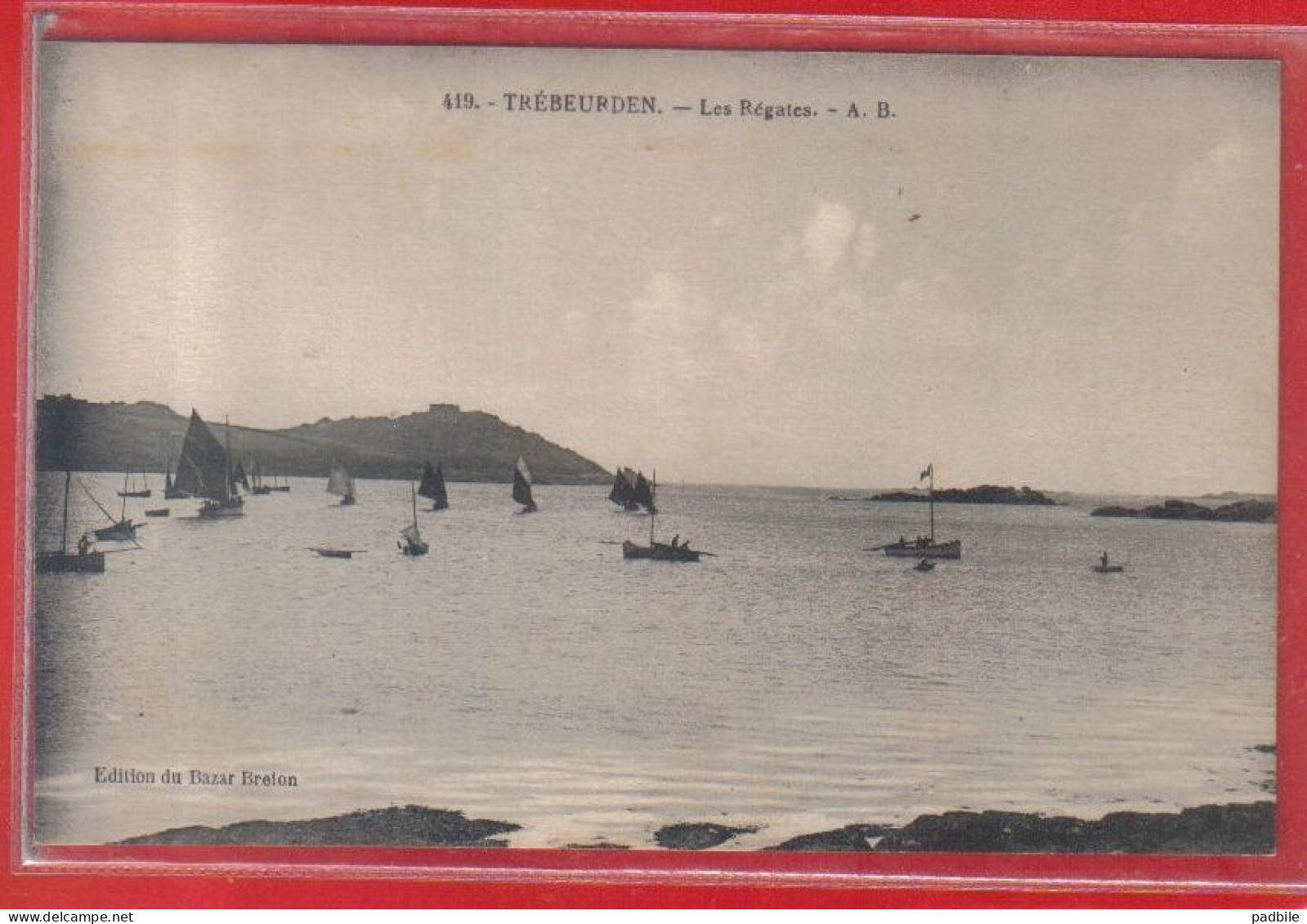 Carte Postale 22. Trébeurden Les Régates  Très Beau Plan - Trébeurden