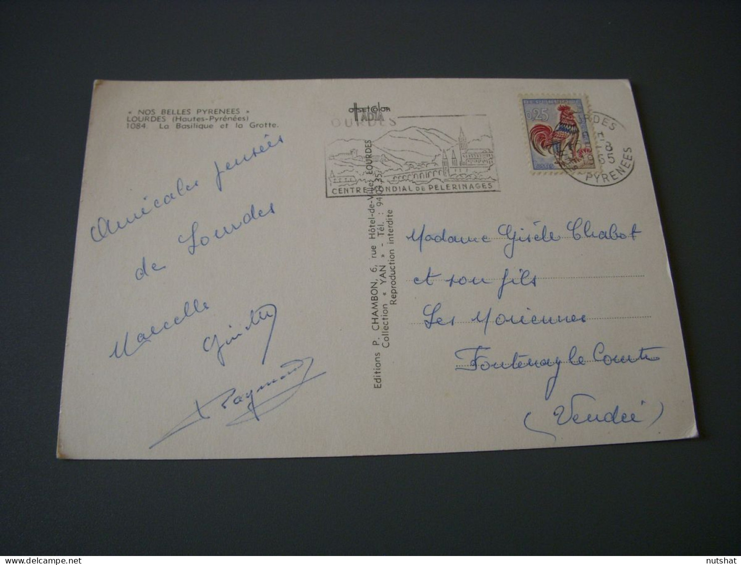 CP CARTE POSTALE HAUTES PYRENEES LOURDES BASILIQUE Et GROTTE - Ecrite En 1965 - Lourdes