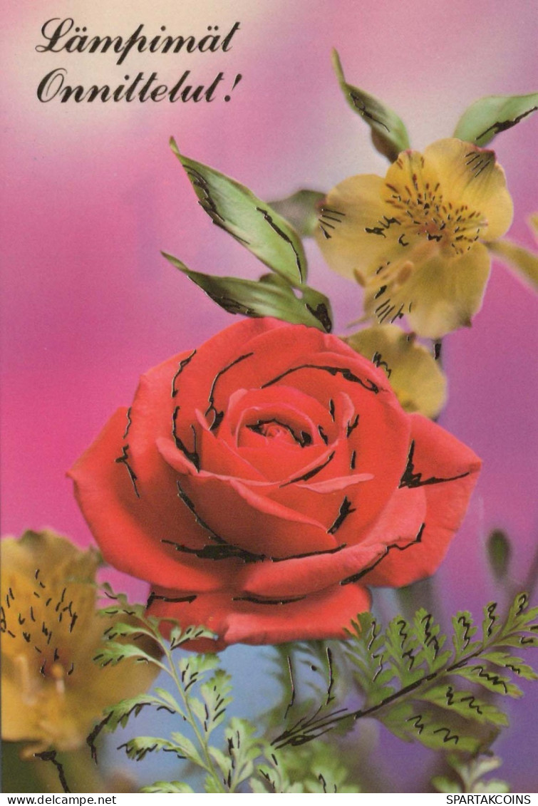 FLORES Vintage Tarjeta Postal CPSM #PAS339.ES - Blumen