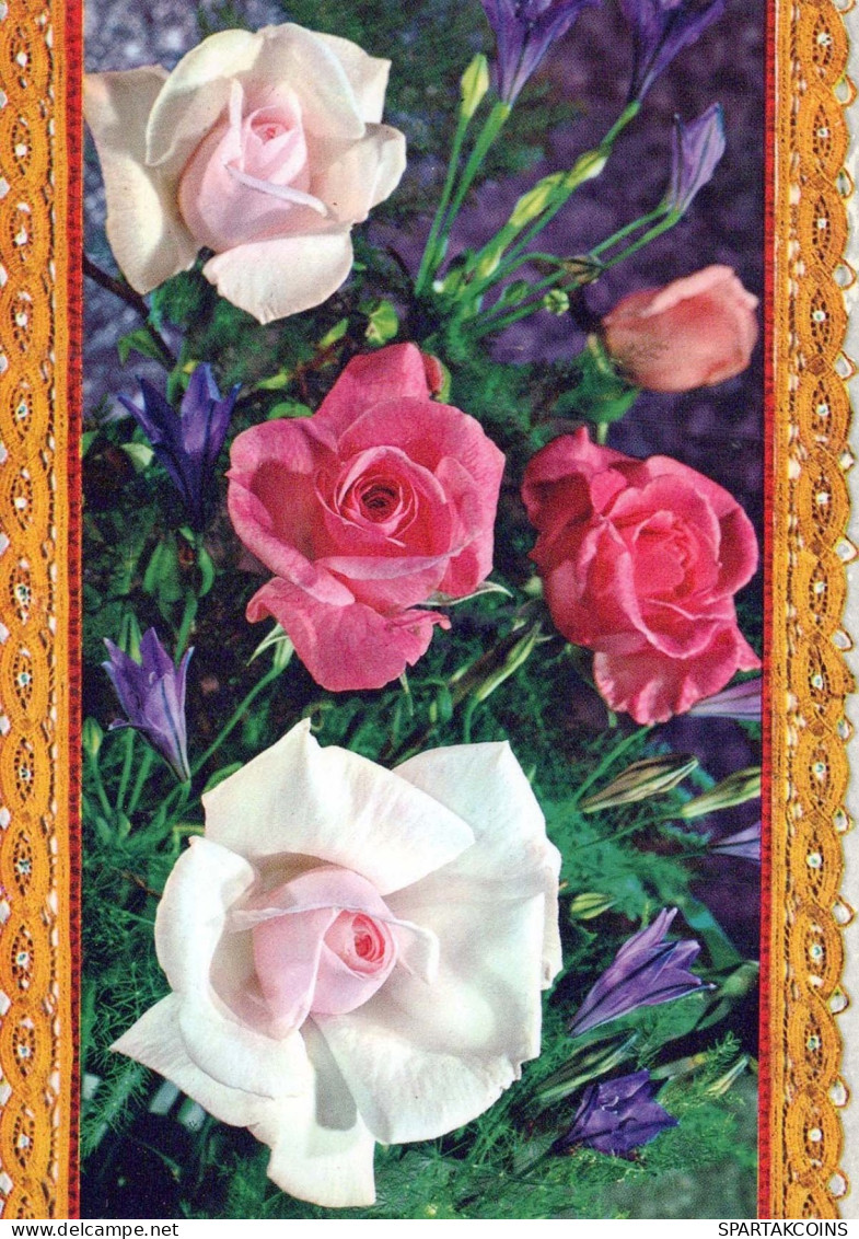 FLORES Vintage Tarjeta Postal CPSM #PAS582.ES - Fleurs