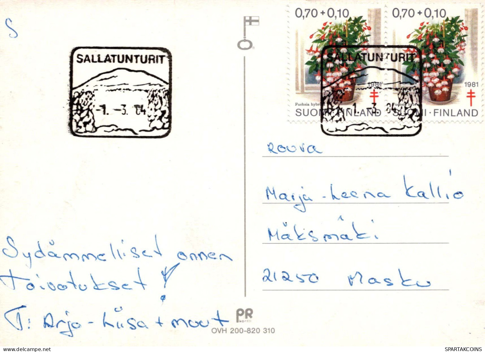 FLORES Vintage Tarjeta Postal CPSM #PAR918.ES - Blumen