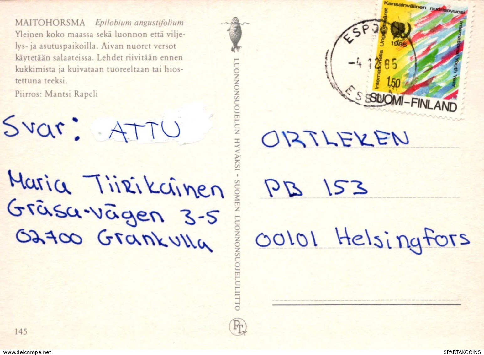 FLORES Vintage Tarjeta Postal CPSM #PAR498.ES - Blumen