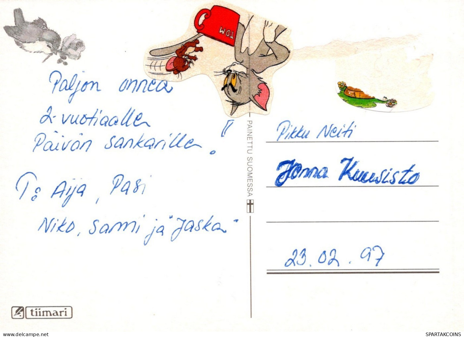 PERRO Animales Vintage Tarjeta Postal CPSM #PAN820.ES - Chiens