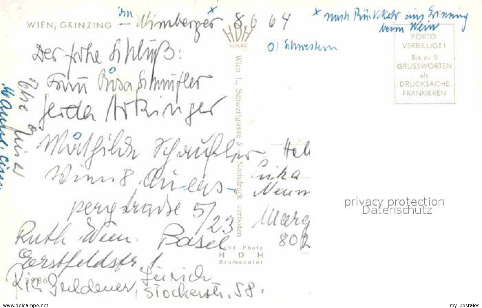 72719445 Grinzing Wien Strassenpartie Mit Kirche Doebling - Autres & Non Classés