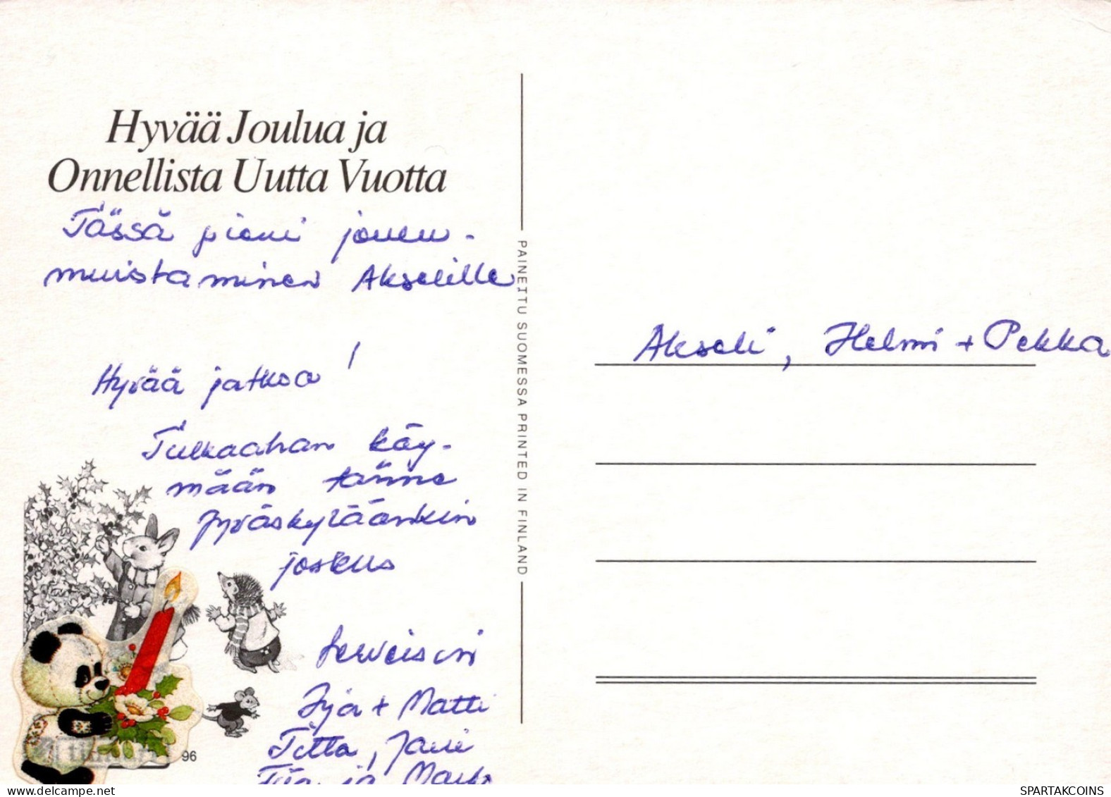 PERRO Animales Vintage Tarjeta Postal CPSM #PAN492.ES - Hunde