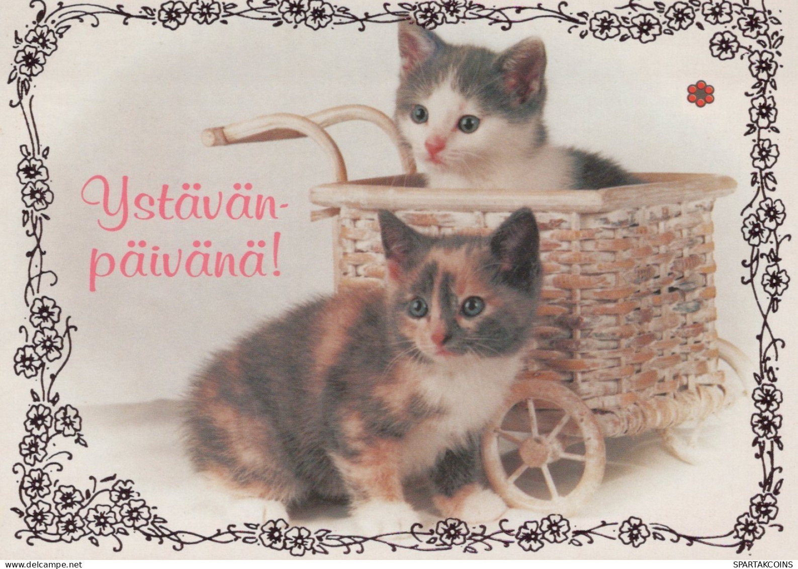 GATO GATITO Animales Vintage Tarjeta Postal CPSM #PAM553.ES - Cats