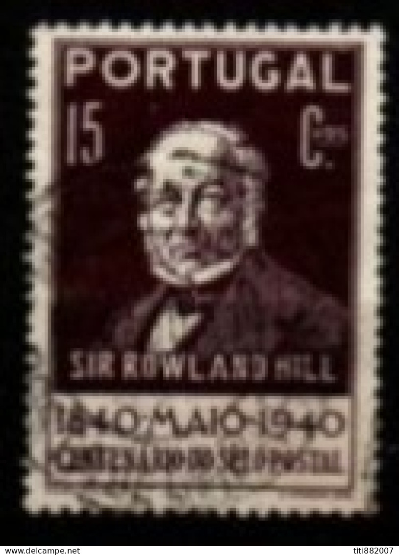 PORTUGAL   -   1940.   Y&T N° 600 Oblitéré .  Sir Rowland Hill - Ungebraucht
