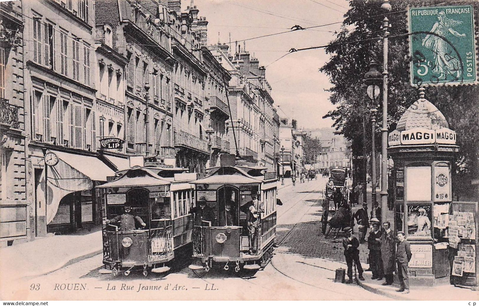 Rouen - Rue Jeanne D'Arc  -Tramway -  CPA °J - Rouen