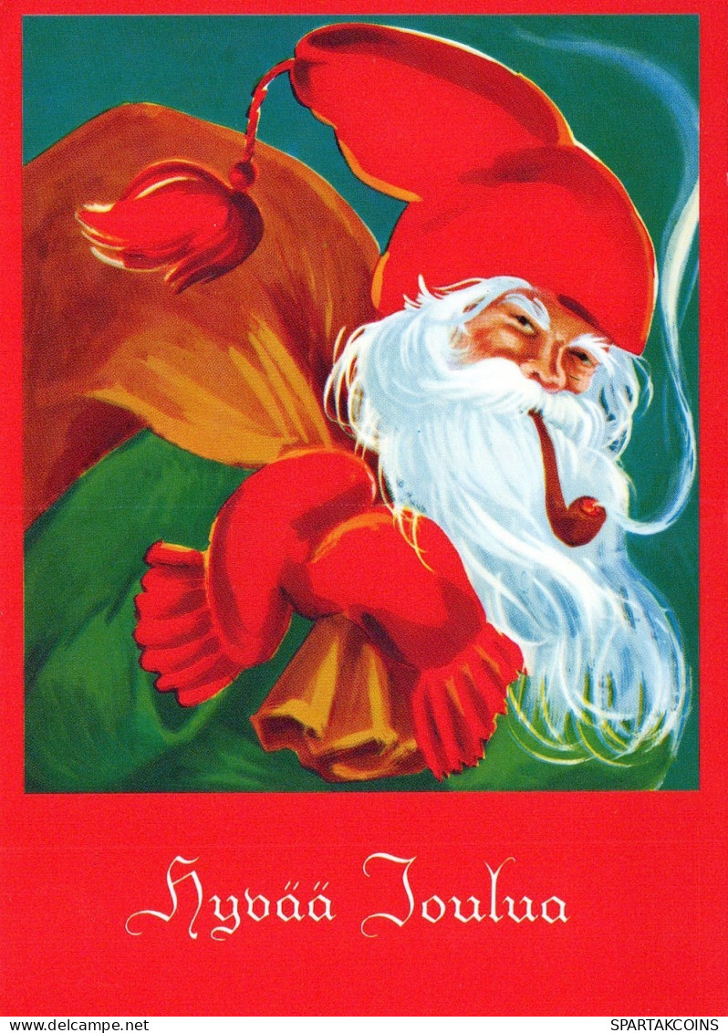 PAPÁ NOEL NAVIDAD Fiesta Vintage Tarjeta Postal CPSM #PAJ740.ES - Santa Claus