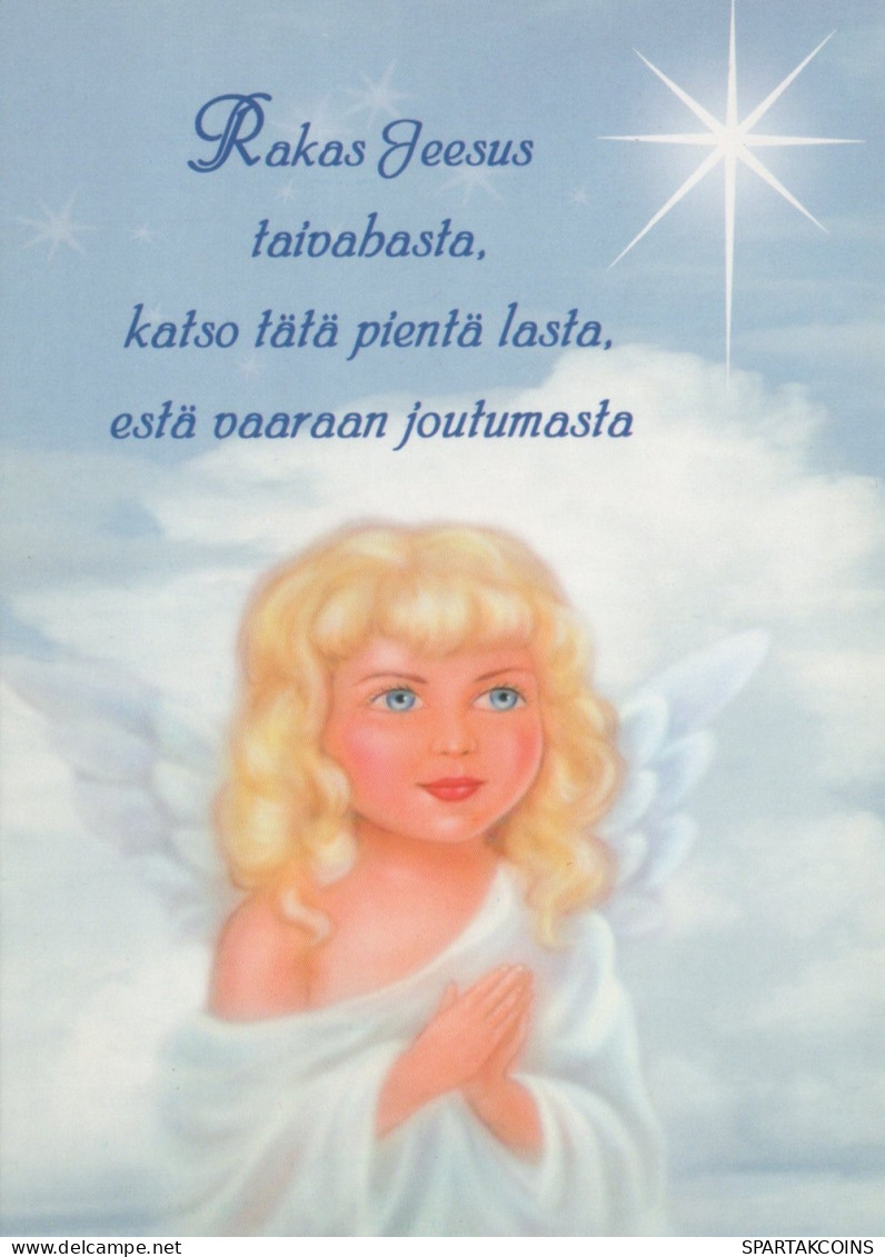 ÁNGEL NAVIDAD Vintage Tarjeta Postal CPSM #PAH008.ES - Angels
