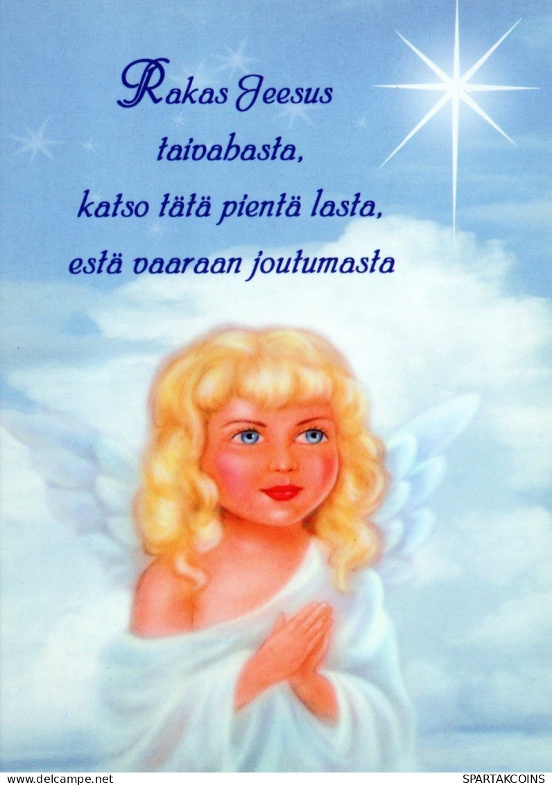 ÁNGEL NAVIDAD Vintage Tarjeta Postal CPSM #PAH008.ES - Angels