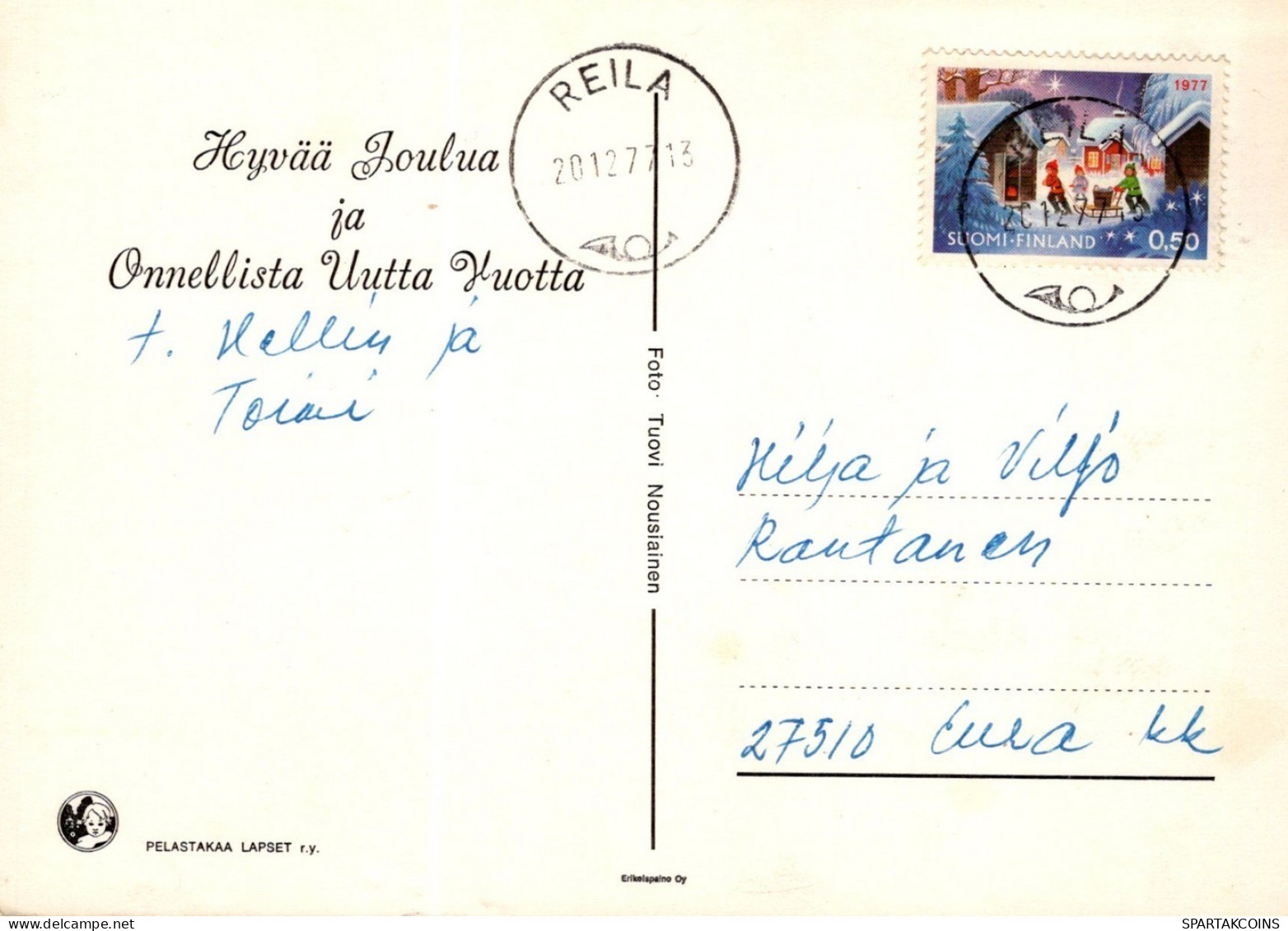 ÁNGEL NAVIDAD Vintage Tarjeta Postal CPSM #PAG883.ES - Engel
