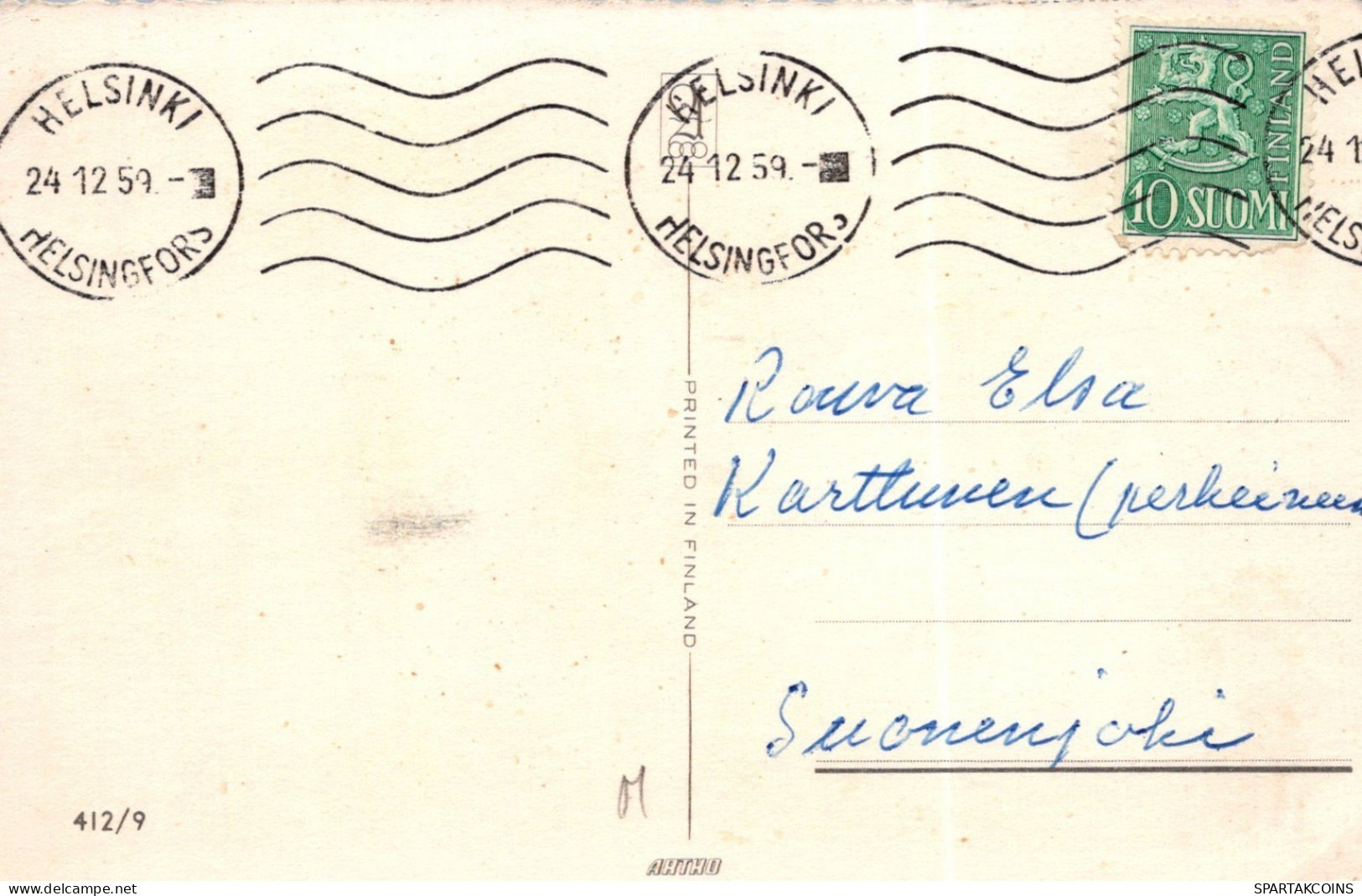 ÁNGEL NAVIDAD Vintage Tarjeta Postal CPSMPF #PAG821.ES - Engel