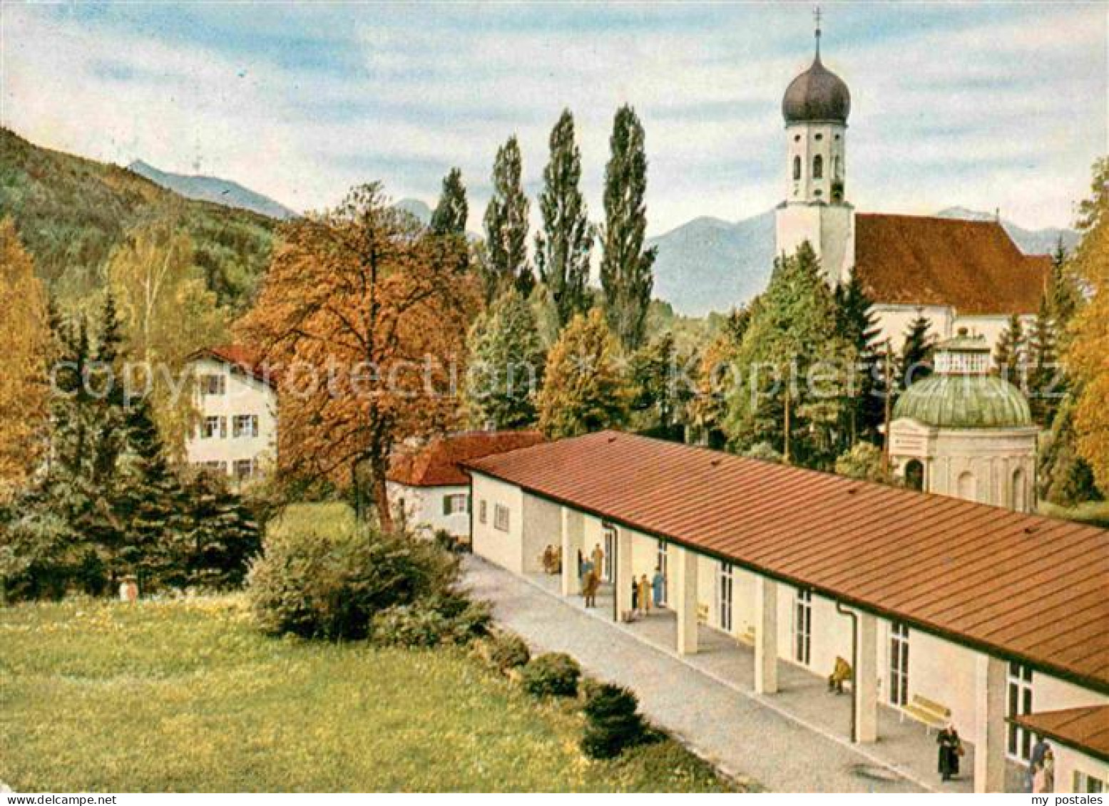 72719415 Bad Heilbrunn Wandelhalle Kirche Bad Heilbrunn - Sonstige & Ohne Zuordnung