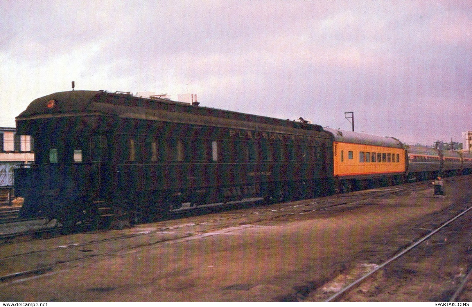 TREN TRANSPORTE Ferroviario Vintage Tarjeta Postal CPSMF #PAA555.ES - Trenes