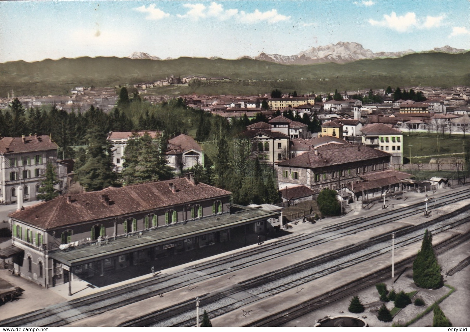 Borgomanero Sfondo Il Monte Rosa Stazione - Other & Unclassified