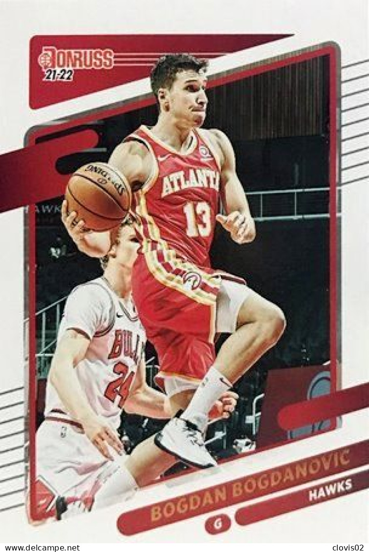 40 Bogdan Bogdanovic - Atlanta Hawks - Carte Panini NBA Donruss 2021-2022 - Sonstige & Ohne Zuordnung