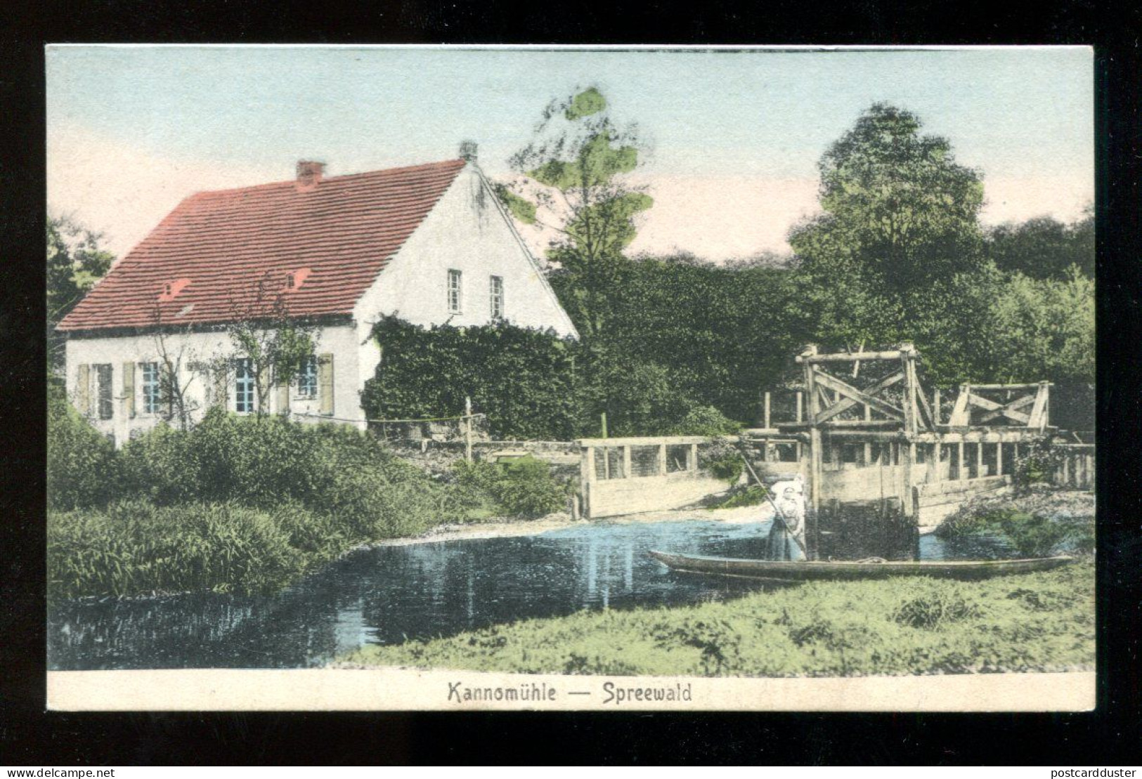 Kannomühle Spreewald Germany C1905-07 Cottbus ADVERTISING Postcard (h892) - Cottbus