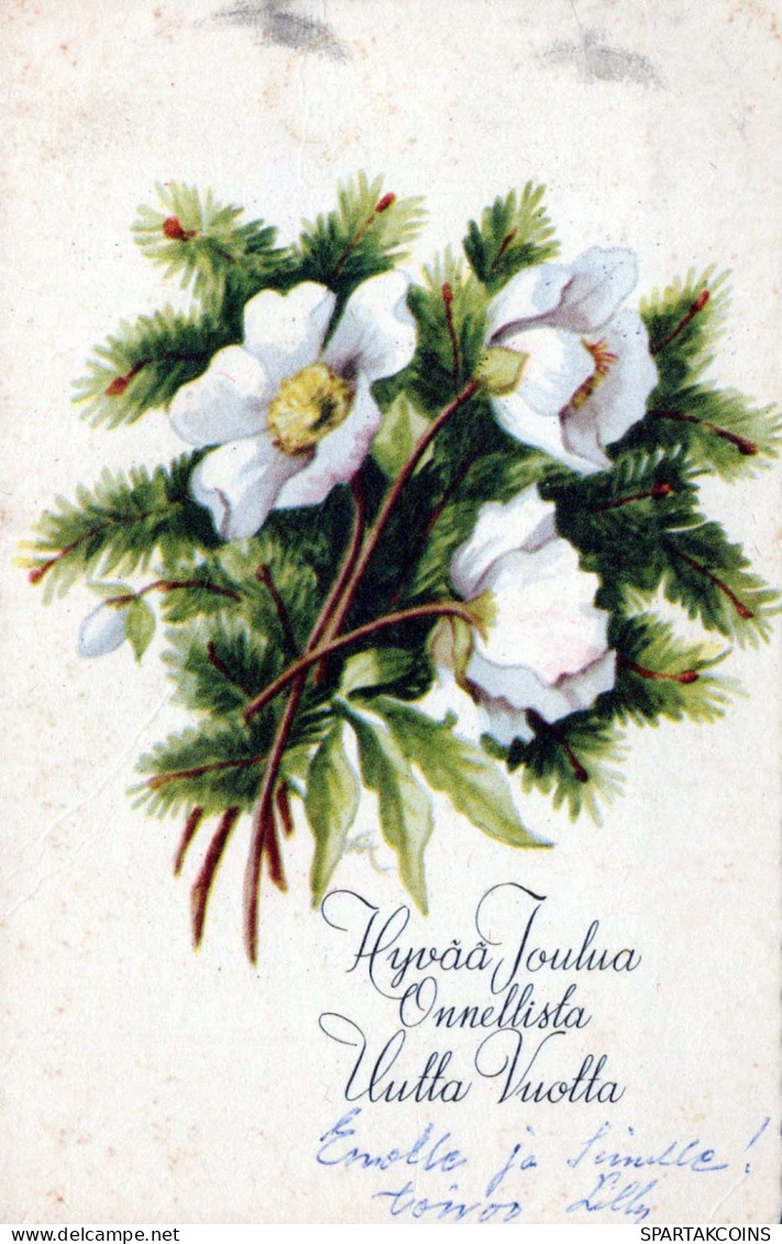 FLOWERS Vintage Ansichtskarte Postkarte CPA #PKE684.DE - Blumen