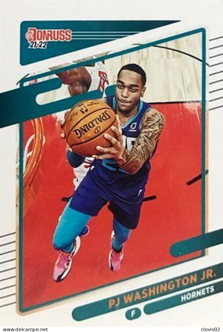 41 PJ Washington Jr. - Charlotte Hornets - Carte Panini NBA Donruss 2021-2022 - Otros & Sin Clasificación