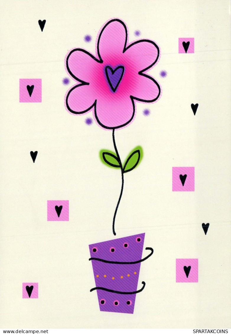 FLOWERS Vintage Ansichtskarte Postkarte CPSM #PBZ872.DE - Fleurs