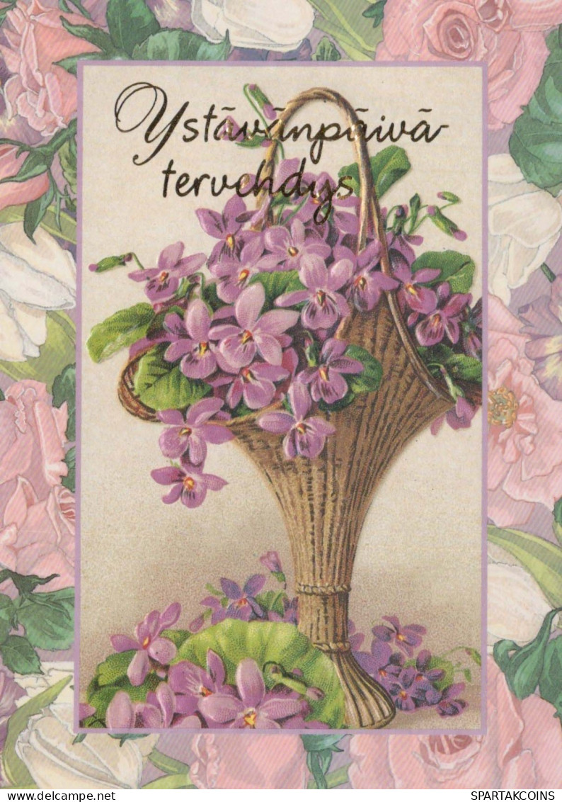 FLOWERS Vintage Ansichtskarte Postkarte CPSM #PBZ810.DE - Fleurs